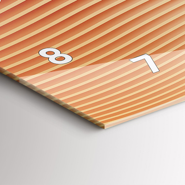 Reloj horizontal Olas patrón abstracto