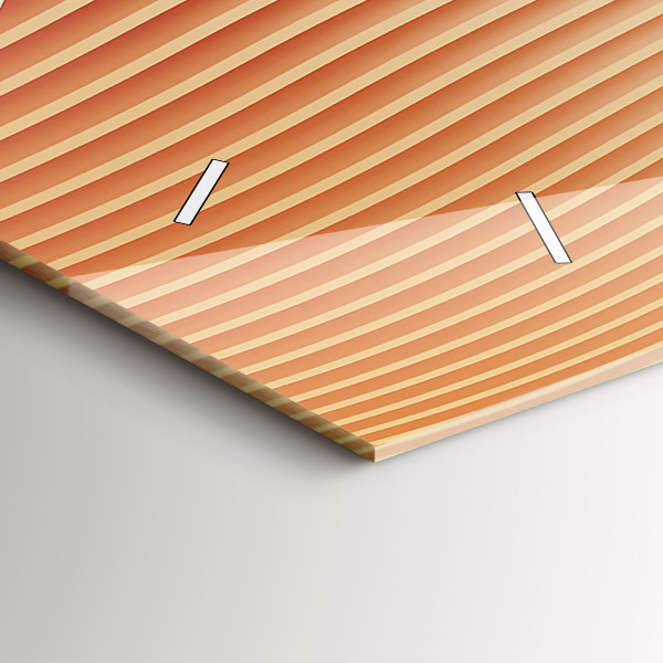 Reloj horizontal Olas patrón abstracto