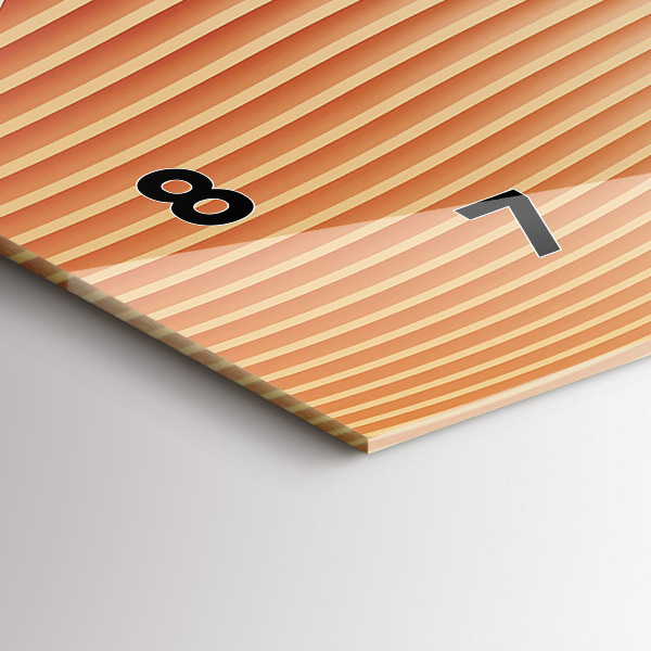 Reloj horizontal Olas patrón abstracto