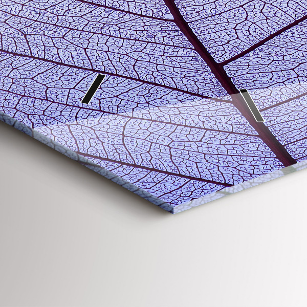 Reloj de cristal horizontal Hojas de la naturaleza