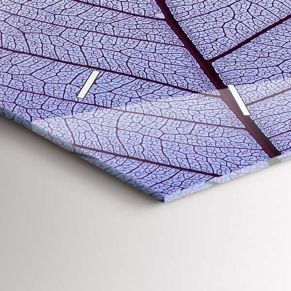 Reloj de cristal horizontal Hojas de la naturaleza