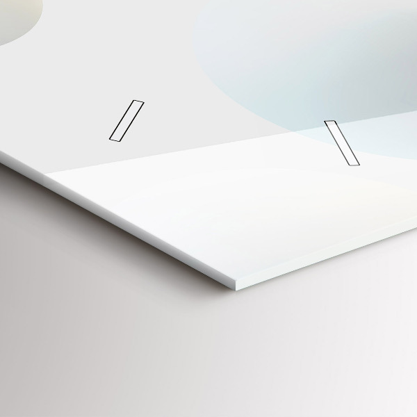 Reloj de cristal horizontal Bolas abstractas