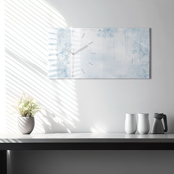 Reloj horizontal Dibujo de plantas