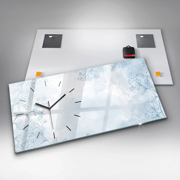 Reloj horizontal Dibujo de plantas