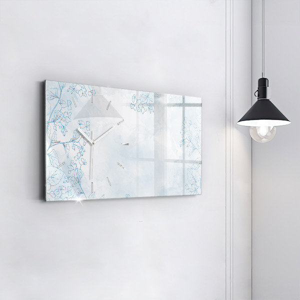 Reloj horizontal Dibujo de plantas