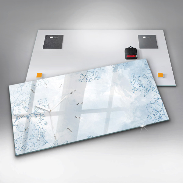 Reloj horizontal Dibujo de plantas