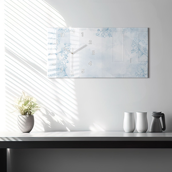 Reloj horizontal Dibujo de plantas