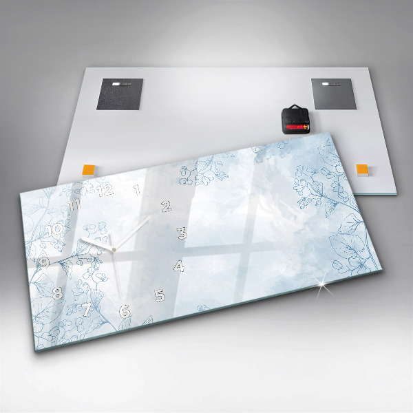 Reloj horizontal Dibujo de plantas