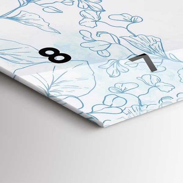 Reloj horizontal Dibujo de plantas