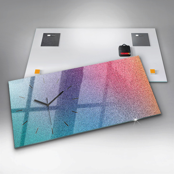 Reloj de cristal horizontal Patrón degradado