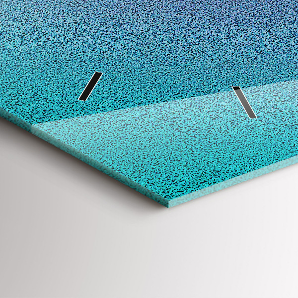 Reloj de cristal horizontal Patrón degradado