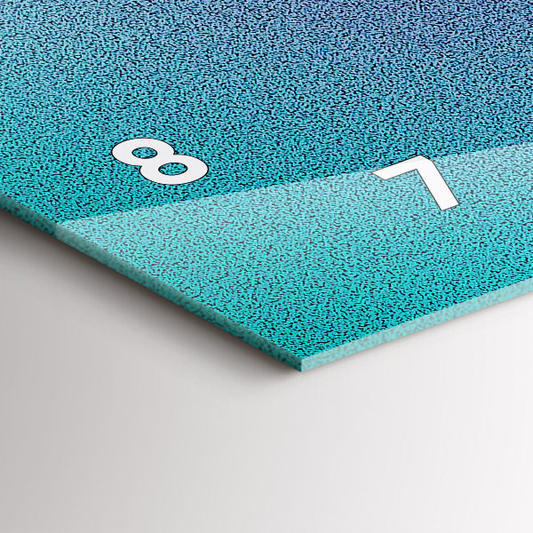 Reloj de cristal horizontal Patrón degradado