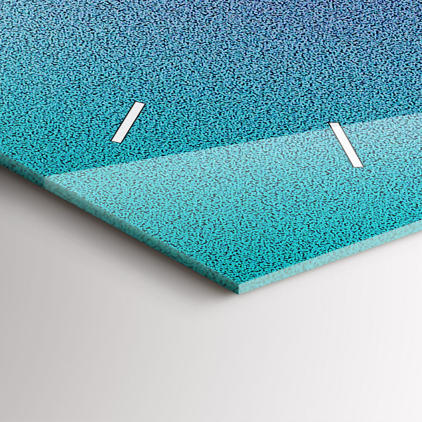 Reloj de cristal horizontal Patrón degradado