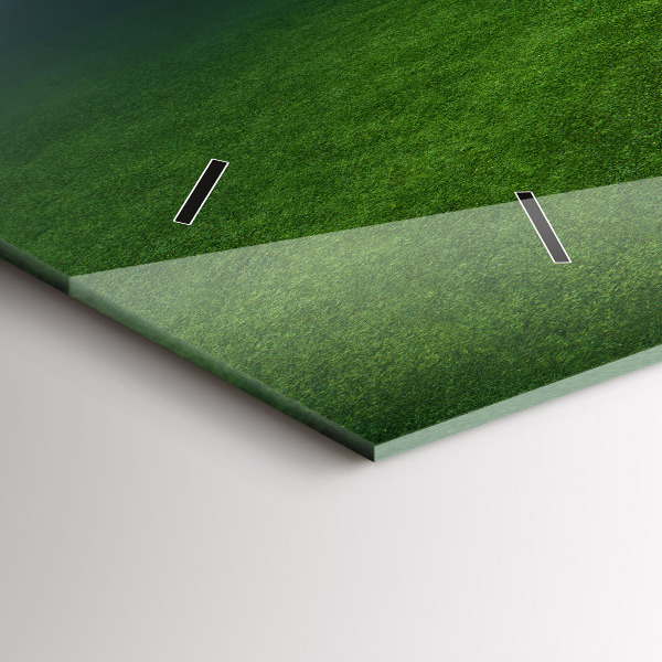 Reloj de cristal horizontal Campo de fútbol