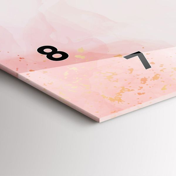 Reloj horizontal Canica rosa