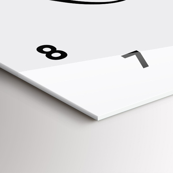 Reloj de cristal horizontal Inscripción de viaje