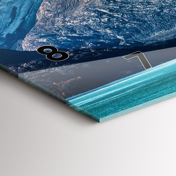 Reloj de cristal horizontal Ballena de agua