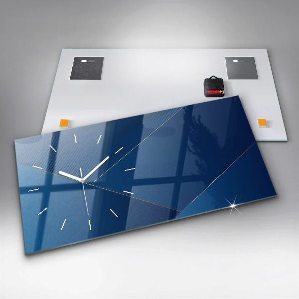 Reloj de cristal horizontal Abstracción ornamental