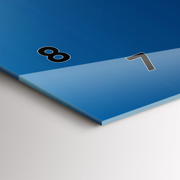 Reloj de cristal horizontal Abstracción ornamental