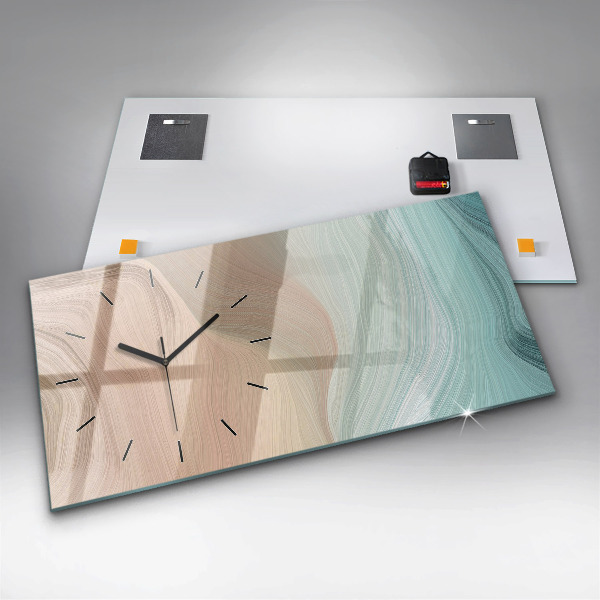 Reloj horizontal Abstracción de olas