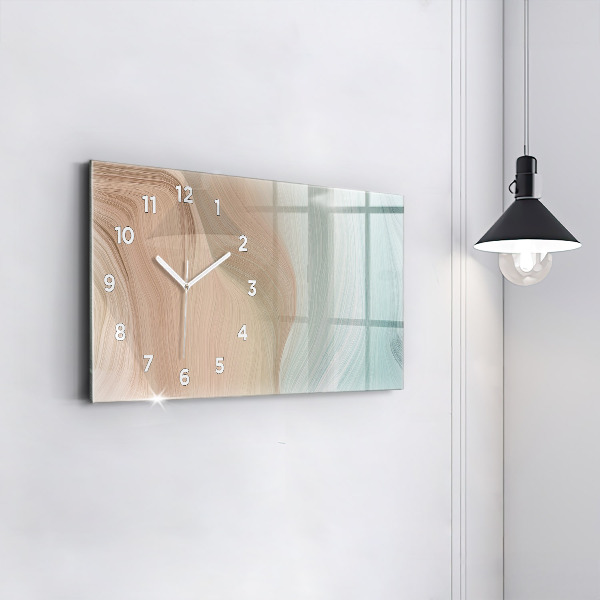 Reloj horizontal Abstracción de olas