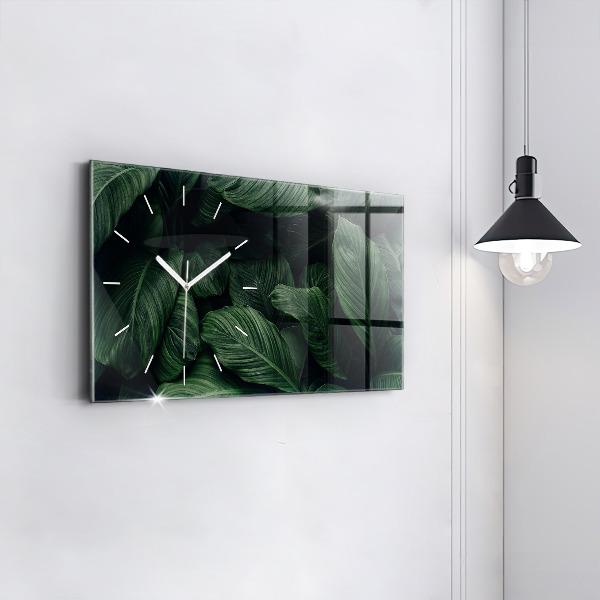 Reloj horizontal Monstera tropical