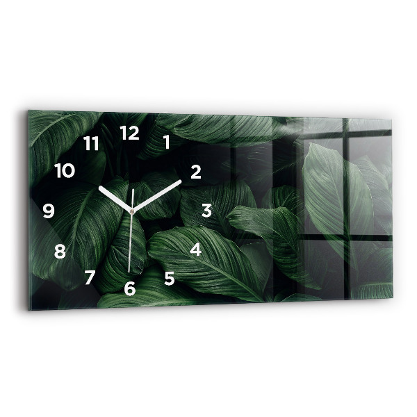 Reloj horizontal Monstera tropical