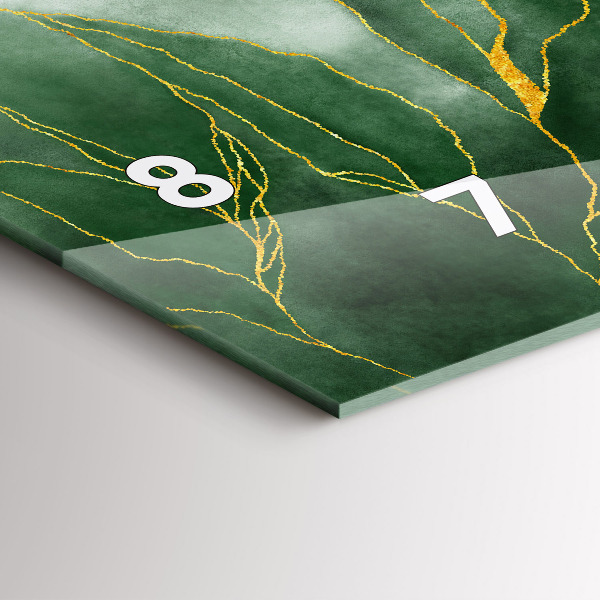 Reloj horizontal Hojas abstractas