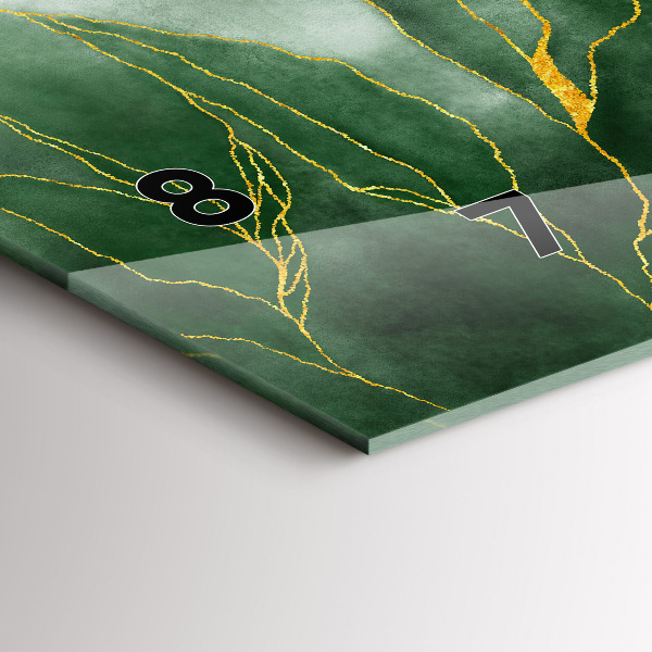 Reloj horizontal Hojas abstractas