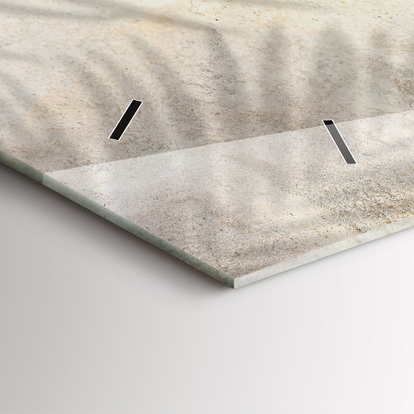 Reloj horizontal Sombra de una palmera Arena