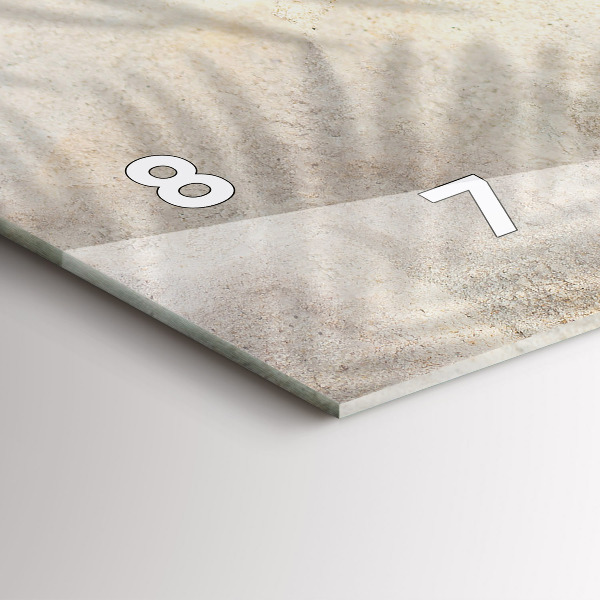 Reloj horizontal Sombra de una palmera Arena