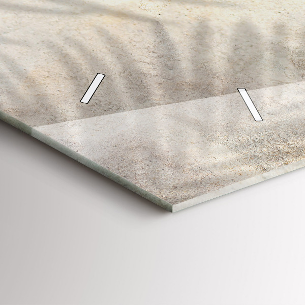 Reloj horizontal Sombra de una palmera Arena