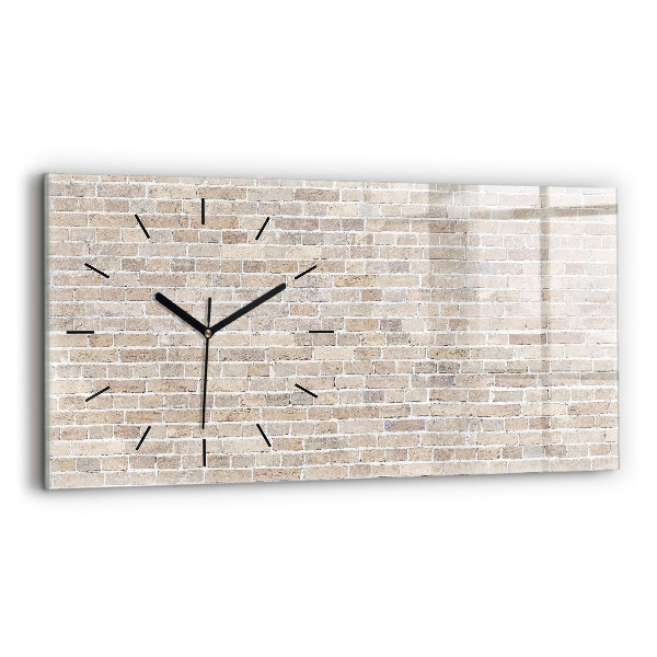 Reloj horizontal Pared de ladrillos