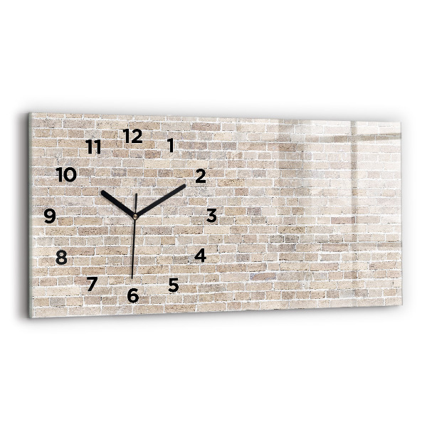 Reloj horizontal Pared de ladrillos