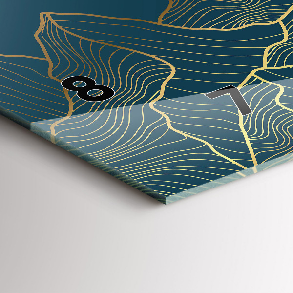 Reloj horizontal Bosquejo de montañas