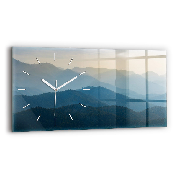 Reloj de cristal horizontal Paisaje abstracto