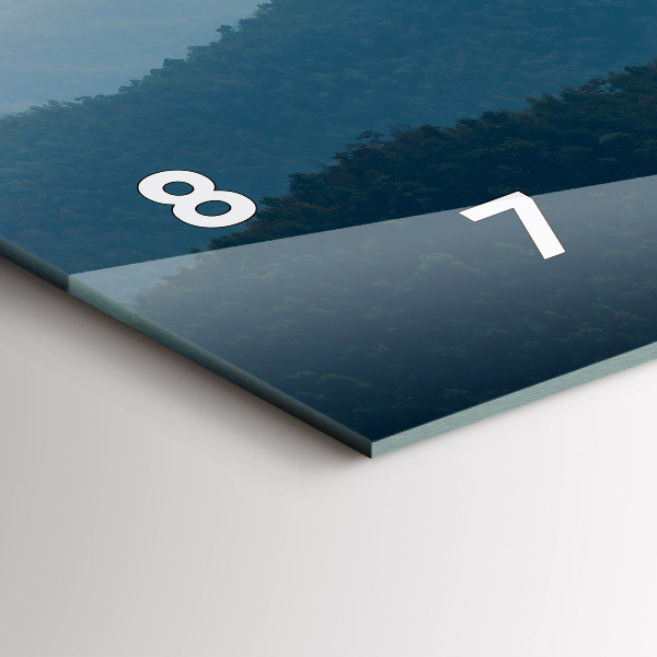 Reloj de cristal horizontal Paisaje abstracto