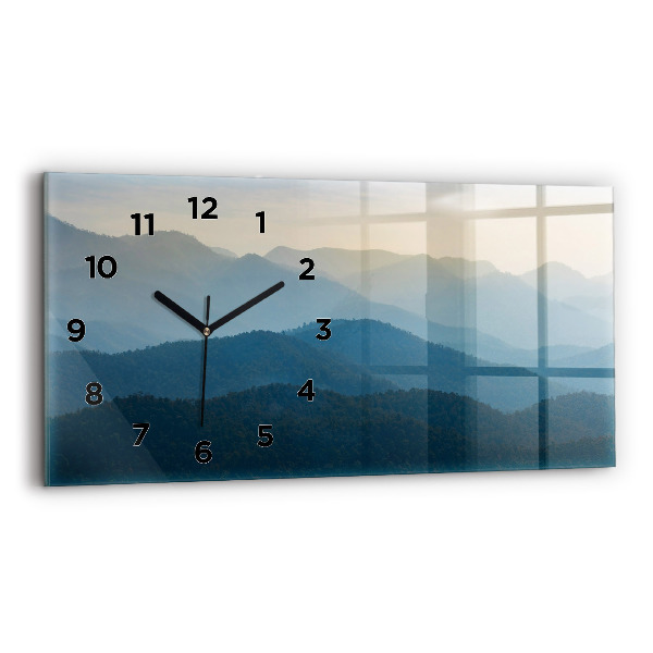 Reloj de cristal horizontal Paisaje abstracto