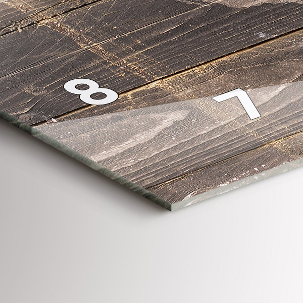 Reloj horizontal Mapamundi en madera