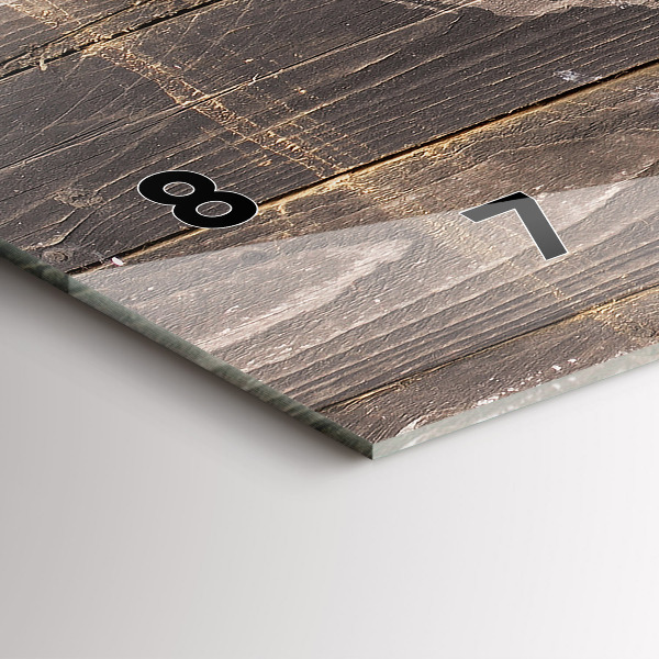 Reloj horizontal Mapamundi en madera