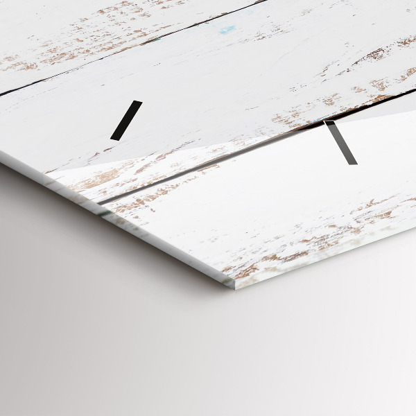 Reloj horizontal Tablas de madera