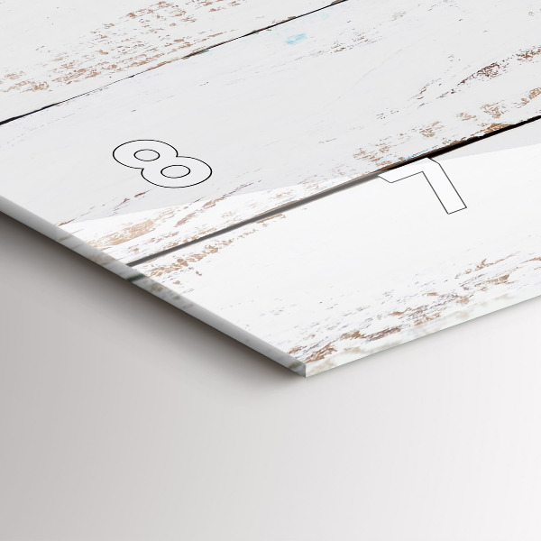 Reloj horizontal Tablas de madera