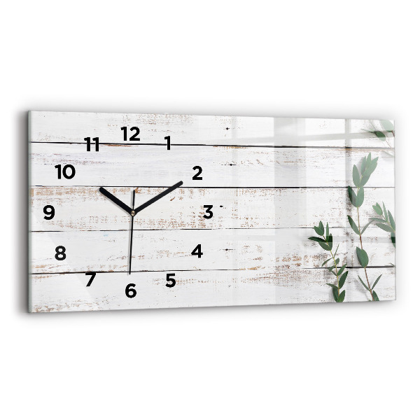 Reloj horizontal Tablas de madera