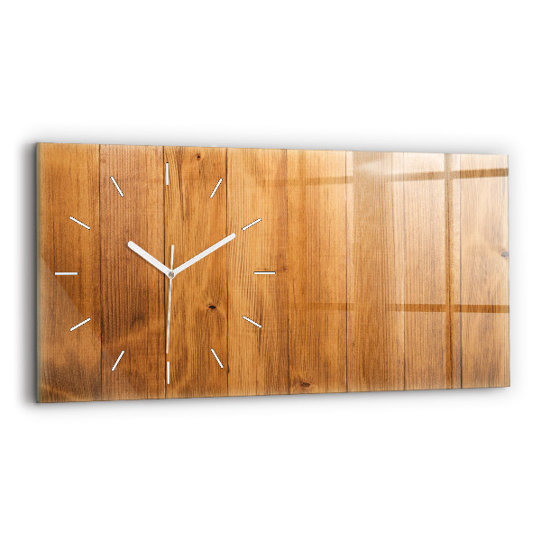 Reloj horizontal Tablas de madera