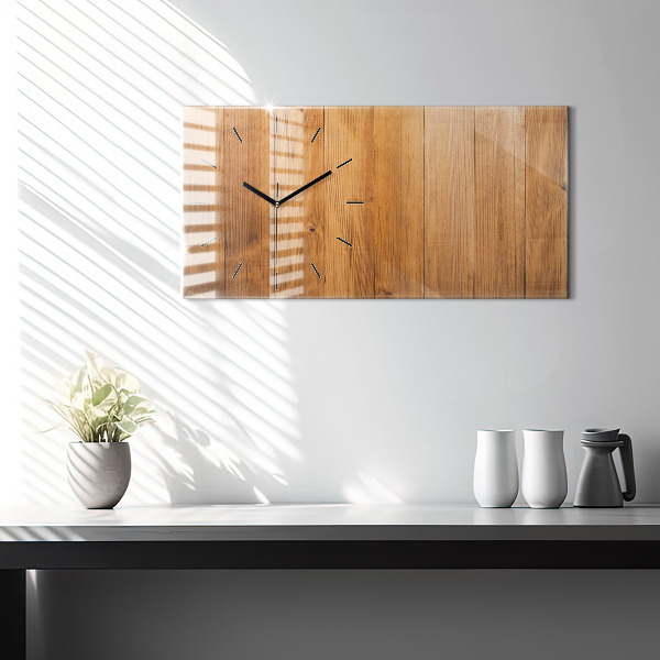 Reloj horizontal Tablas de madera