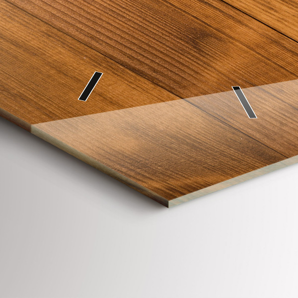 Reloj horizontal Tablas de madera