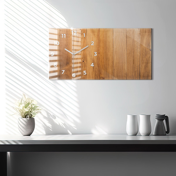 Reloj horizontal Tablas de madera