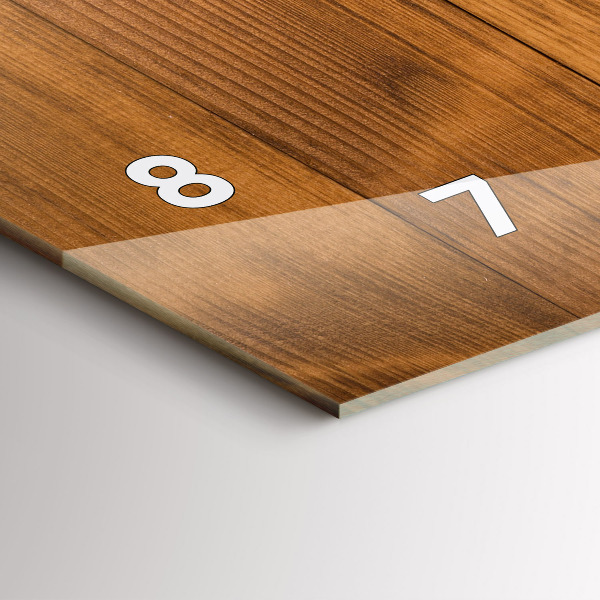 Reloj horizontal Tablas de madera