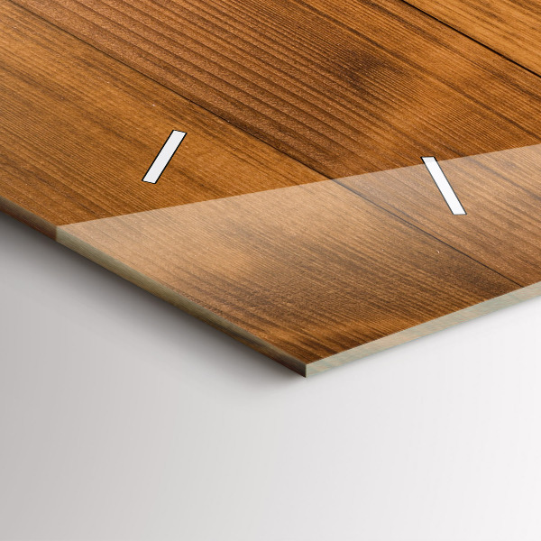 Reloj horizontal Tablas de madera