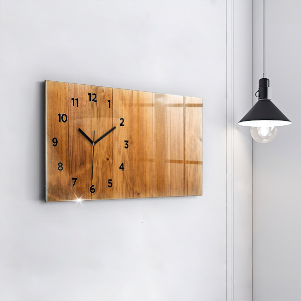 Reloj horizontal Tablas de madera